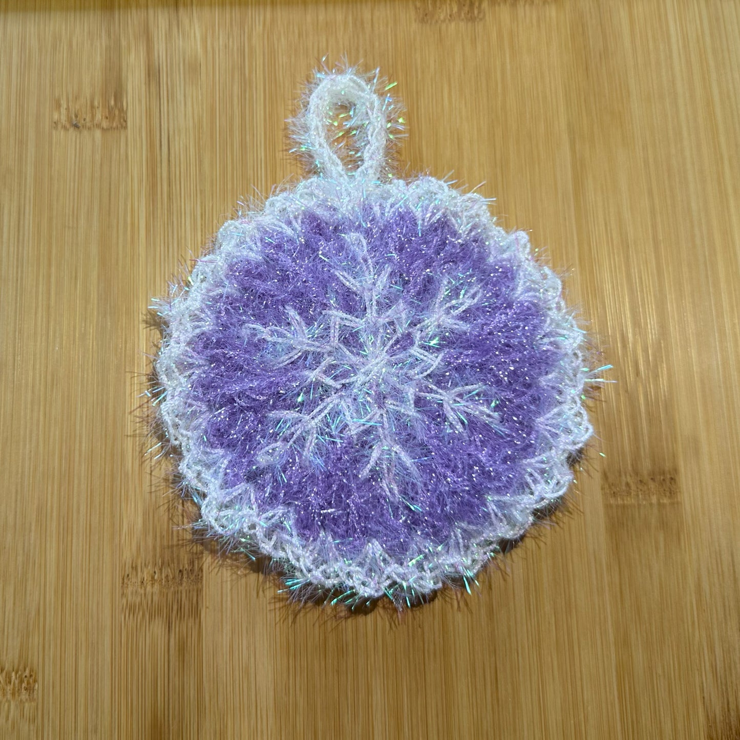 Round Snowflake Household Scrubby